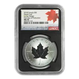 2018 Maple Leaf Incuse Design - FDOP