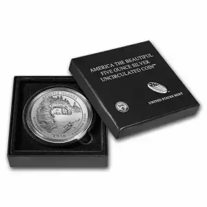 2018-P 5 oz Silver America the Beautiful Quarter, Apostle Islands, (Burnished)