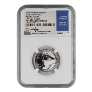 2018 S Apostle Islands-First Day Silver Reverse Proof Set (2)