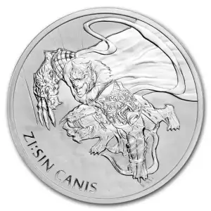 2018 South Korea 1 oz Silver ZI:SIN Canis BU