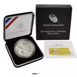 2018 World War One WWI Centennial Commemorative Silver Dollar Mint State