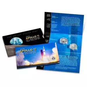 2019 Apollo 11 50th Anniversary 2019 Proof Half Dollar Set (3)