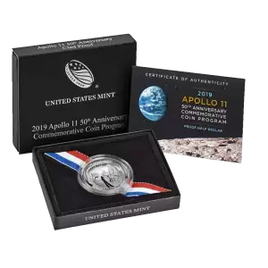 2019-D Apollo 11 50th Anniversary Commemorative Clad Uncirculated Half Dollar