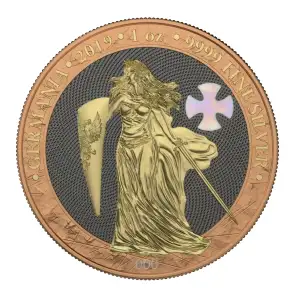 2019 Germania Mint 1oz Silver Mother of Pearl Cross