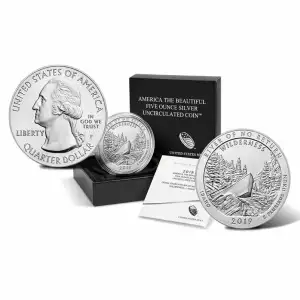 2019-P 5 oz Silver America the Beautiful Quarter, Frank Church River, (Burnished)