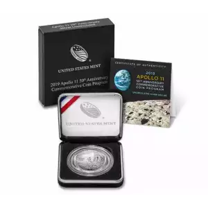 2019-P Apollo 11 50th Anniversary Commemorative Silver Dollar Mint State