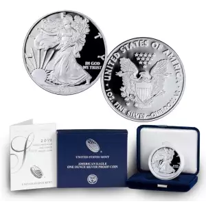 2019-W American Silver Eagle One Ounce Proof Coin With Box and COA