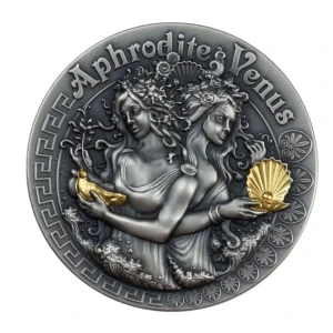 2020 $5 Aphrodite and Venus Goddesses 2oz Silver Coin (2)