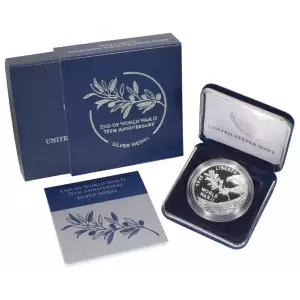 2020 End of WW2 75th Anniversary Silver Medal (2)