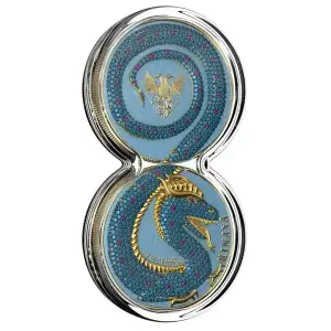 2020 Germania Fafnir Geminus Coins 2x 1oz Silver Crystal Stones (4)