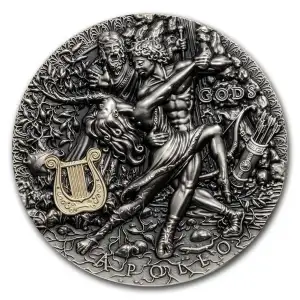 2020 Niue 2 oz Silver Antique Gods (Apollo)