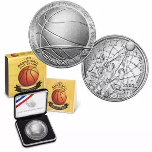 2020-P Basketball Hall of Fame Silver Dollar Mint State