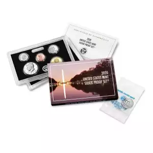 2020-S U.S. Silver Proof Set: Complete 11-Coin Set, with Box and COA