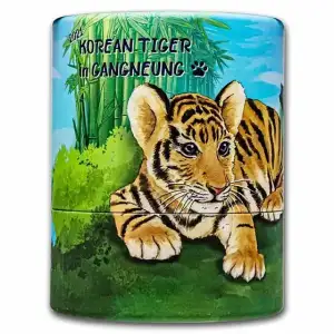 2021 1 oz Silver Korean Tiger Proof w/ Box & COA (2)