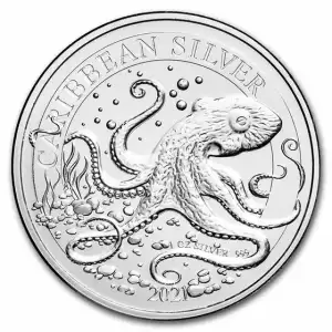 2021 Barbados 1 oz Silver Caribbean Octopus BU (2)