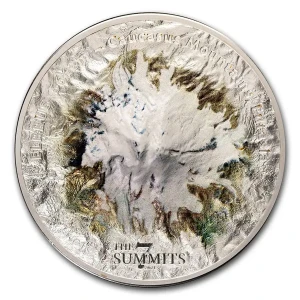 2021 Cook Islands 5 oz Silver 7 Summits: Mount Elbrus