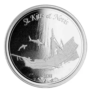 2021 EC8 St. Kitts & Nevis 1 oz silver