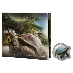 2021 Giants of the Galápagos Islands - 1oz Silver Tortoise Coin