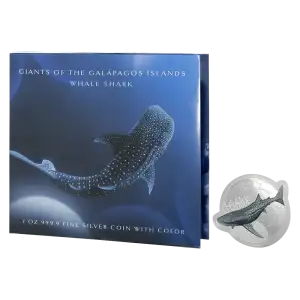 2021 Giants of the Galápagos Islands - 1oz Silver Whale Shark