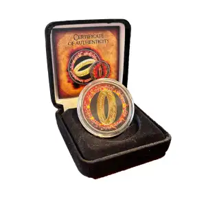 2021 Niue 1 oz Silver $2 Lord of the Rings: The One Ring Colorized (2)