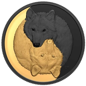 2021 Silver $20 Black and Gold: The Grey Wolf