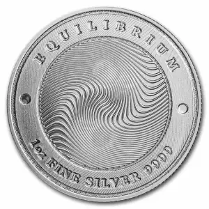 2021 Tokelau 1 oz Silver $5 Equilibrium BU