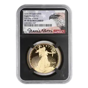 2021 W Eagle Portrait T-2 First Day of Issue ULTRA CAMEO