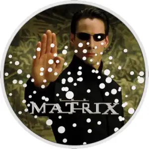 2022 1 oz Colorized Niue The Matrix Silver Coin
