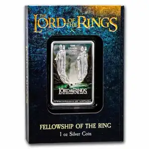 2022 1 oz Niue Silver The Fellowship of the Ring Movie Lord of the Rings Poster Coin