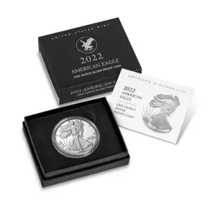 2022-S 1 oz American Silver Eagle Proof with Box and COA