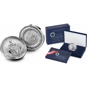 2022 U.S. Armed Forces Coast Guard 2.5 oz Silver Medal