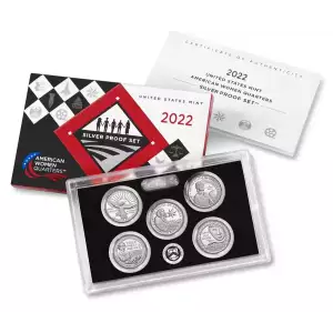 2022 U.S. Silver Proof Set, American Women Quarters 