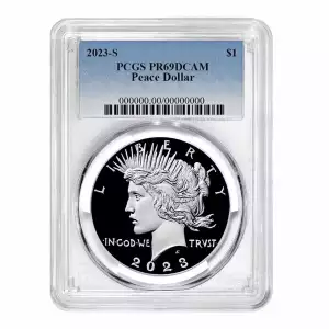 2023-S Peace Dollar PCGS PR69DCAM with Box and COA (3)