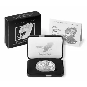 2024 American Silver Eagle 1 oz Proof With Box And COA