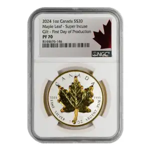 2024 Gilt Maple Leaf - Super Incuse First Day of Production (2)