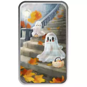 2024 Halloween Social Treats 1 oz .999 Silver Color Bar	 (2)