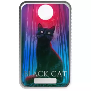 2024 Monster Collection - Black Cat 1 oz .999 Silver Color Bar (2)