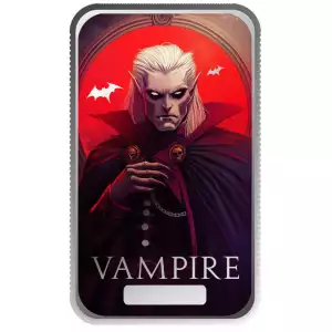 2024 Monster Collection - Vampire 1 oz .999 Silver Color Bar Scottsdale Mint