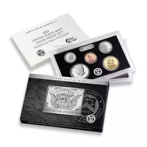 2024-S U.S. Silver Proof Set: Complete 10-Coin Set, with Box and COA