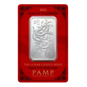 2025 1oz PAMP Silver Bar - Year of the Snake (2)