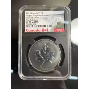 2025 Canadian $20 Black Rhodium PF70 