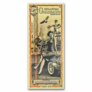 25 Oklahoma Goldback - Aurum Gold Foil Note (24k) (2)