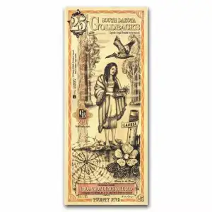 25 South Dakota Goldback - Aurum Gold Foil Note (24k) (2)