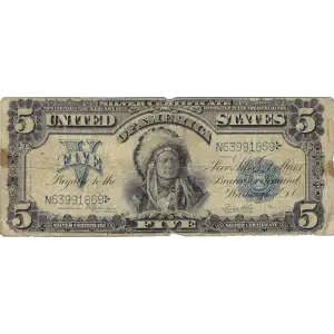 $5 1899 Blue Silver Certificates 281