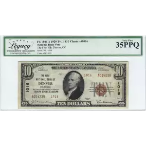 $5 1929 Small brown seal Small National Bank Notes 1800-1