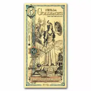 5 Nevada Goldback - Aurum Gold Foil Note (24k) (2)
