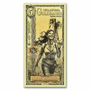 5 Oklahoma Goldback - Aurum Gold Foil Note (24k) (2)