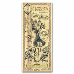 50 South Dakota Goldback - Aurum Gold Foil Note (24k) (2)