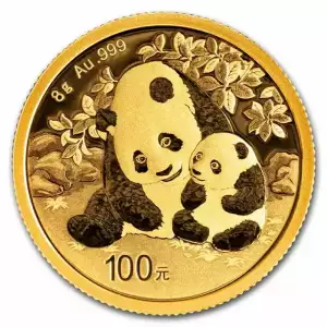 8 g Chinese Gold Panda Mint State (Year Varies) (2)