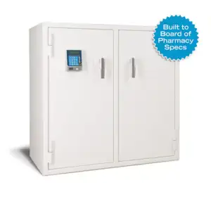 AMSEC NARCO3839 Double Door Narcotics Pharmacy Safe with 10 Roll Out Trays
